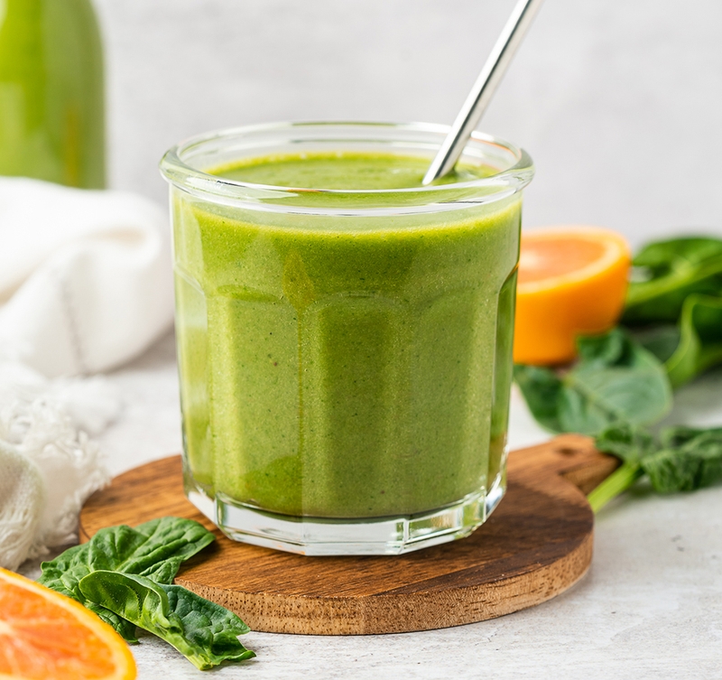 Sinh tố cải bó xôi - 02