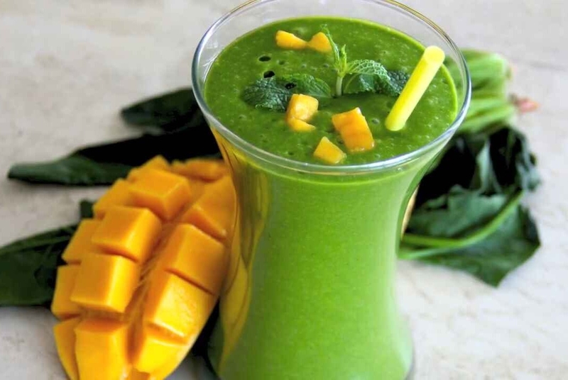 sinh tố cải bó xôi xoài chuối hình 11