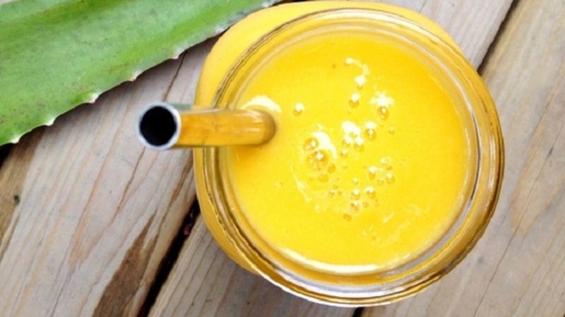 sinh tố cam hình 4