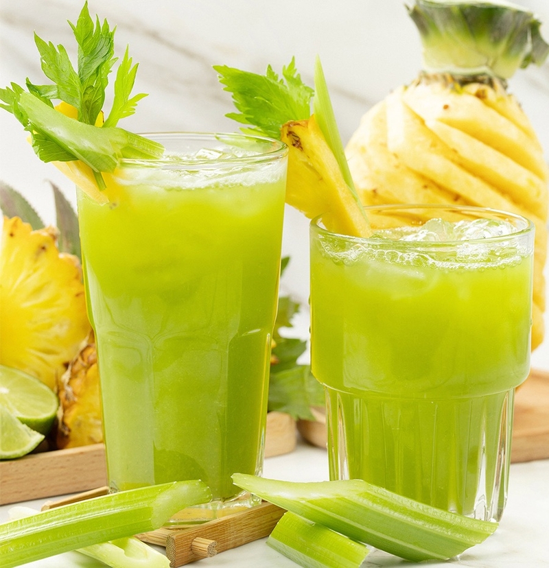sinh tố cần tây dứa dưa leo 3