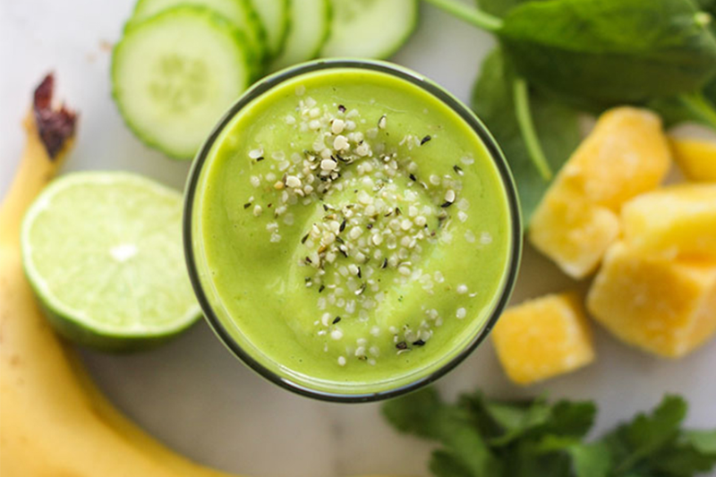 sinh tố dưa leo cần tây cải bó xôi (6)