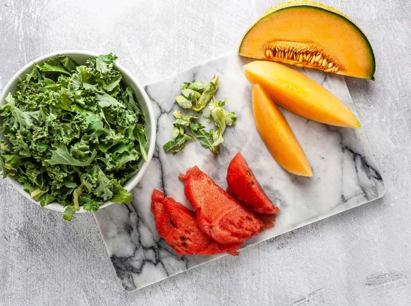 Sinh tố cải kale dưa lưới - 03