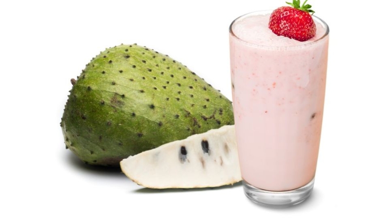 sinh tố mãng cầu dâu tây 6