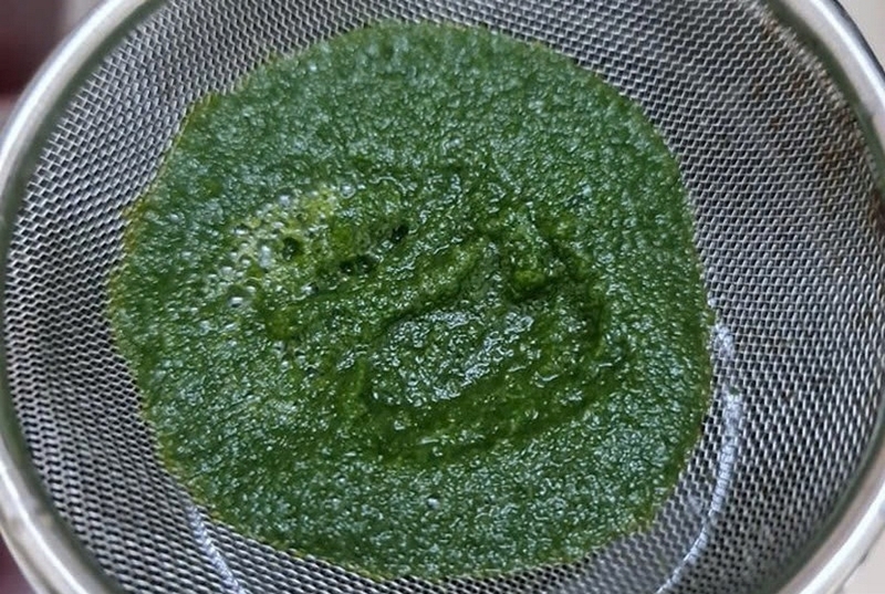 sinh tố rau má đậu xanh ảnh 2