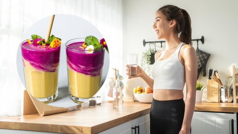 Sinh tố xoài thanh long giúp bù nước và điện giải cho cơ thể