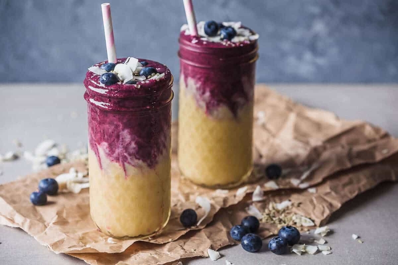 sinh tố xoài việt quất 1