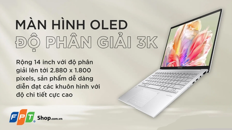 Laptop Asus Zenbook 14 OLED UX3405MA-PP151W Ultra 5 125H