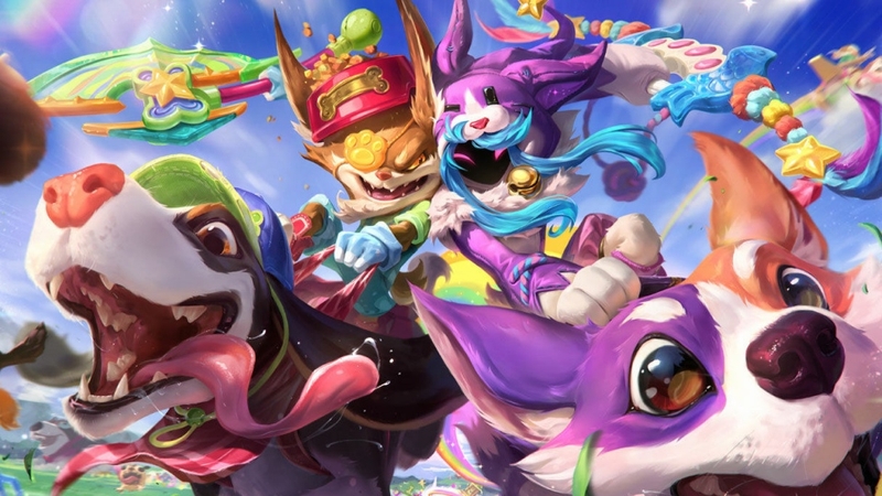 Skin Kindred Cặp Đôi Lông Xù được thể hiện với nhiều sắc màu