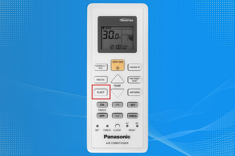 N&uacute;t sleep m&aacute;y lạnh Panasonic