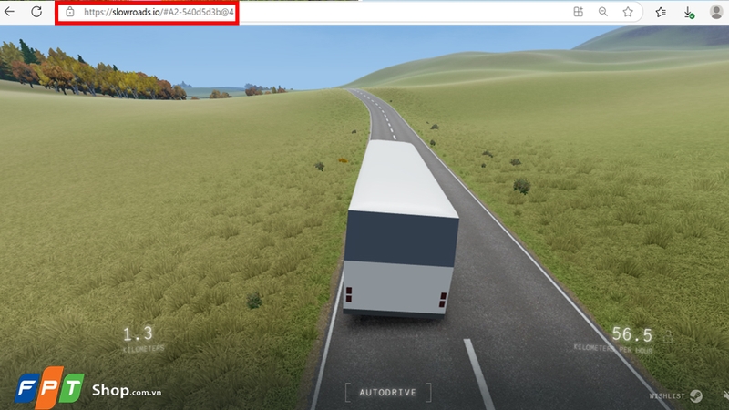 Slow Roads cung cấp miễn phí ngay trên trình duyệt web