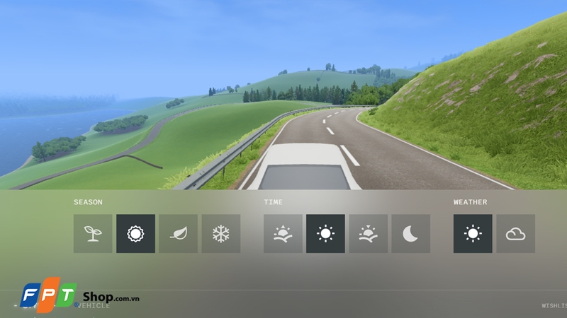 Điều chỉnh thiết lập và tận hưởng game Slow Roads