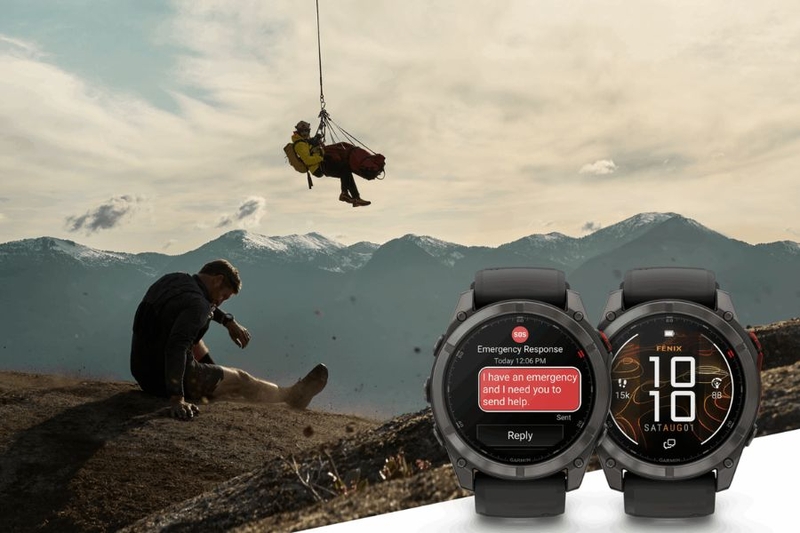 Đồng hồ Garmin ghi lộ trình GPS và chỉ số luyện tập