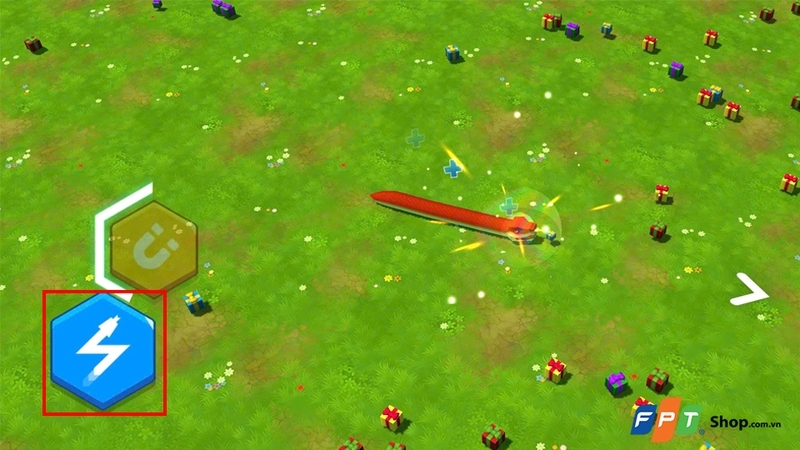 Tốc độ di chuyển được tăng lên thông qua nút tăng tốc (Boost)