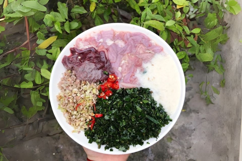 sơ chế canh lá đắng lòng lợn