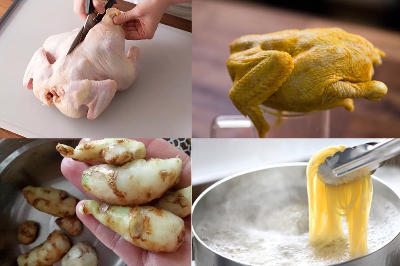 sơ chế mì gà xá kén