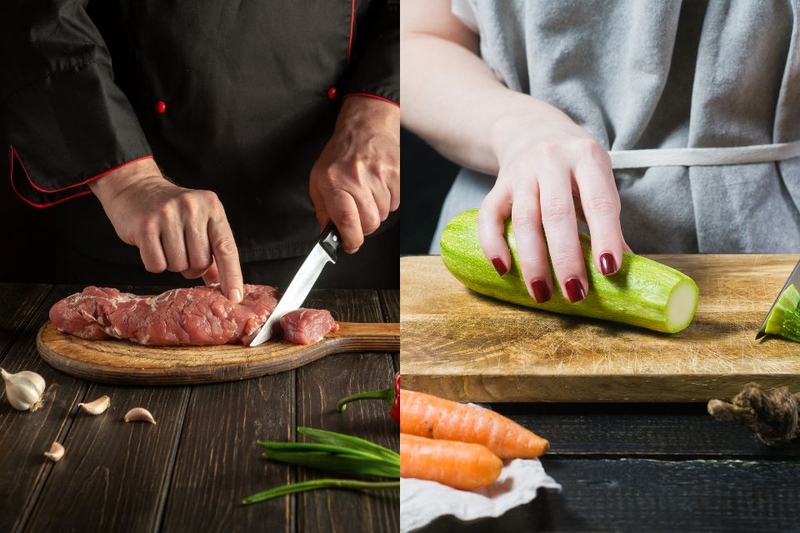 sơ chế nguyên liệu bí ngòi xào thịt bò