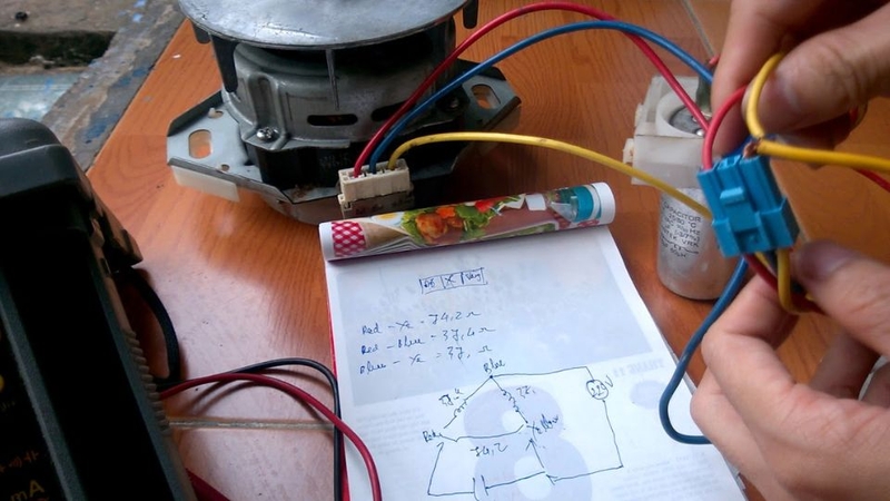 Sơ đồ và cách đấu dây motor máy giặt