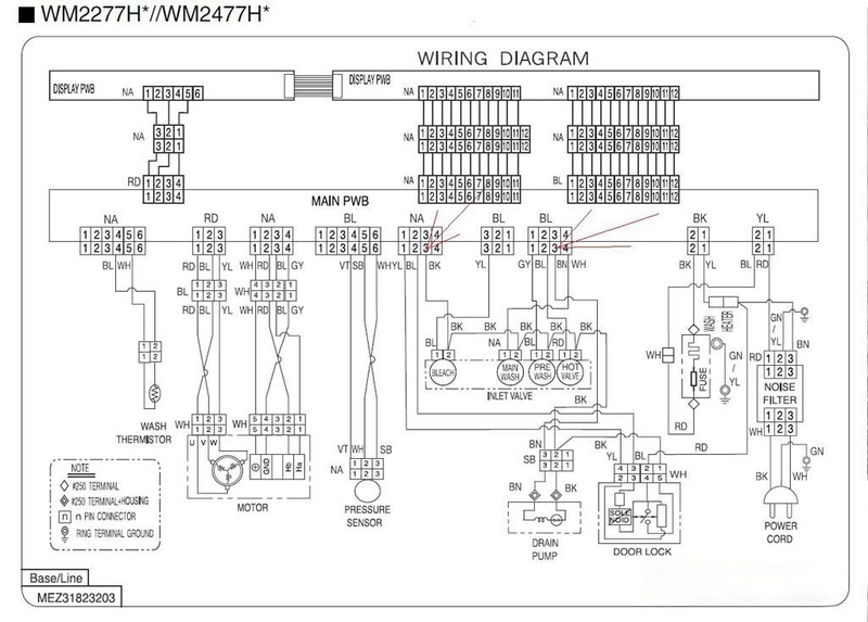 sơ đồ mạch điện máy giặt (hình 8)