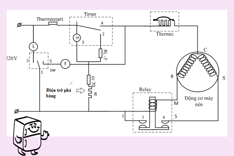sơ đồ mạch điện tủ lạnh (5)