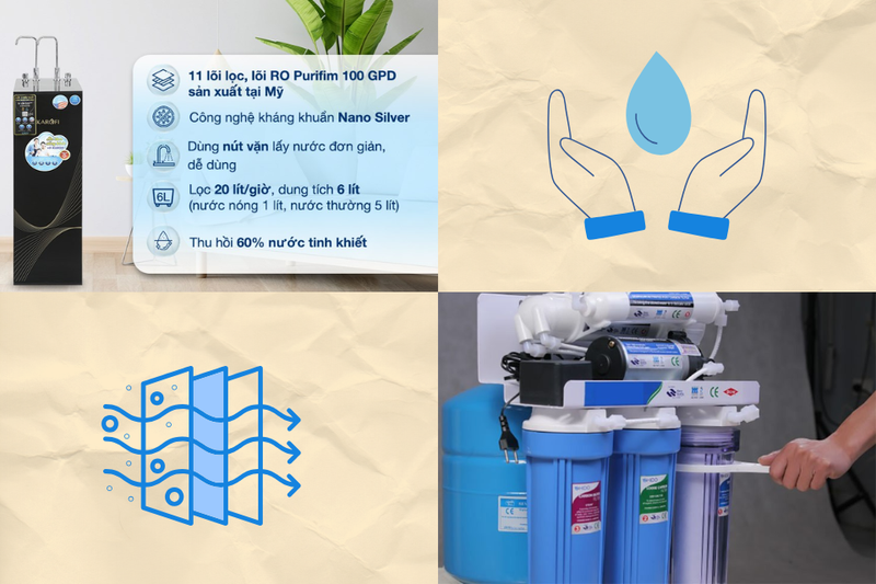 sơ đồ m&aacute;y lọc nước Karofi 11 l&otilde;i (1)
