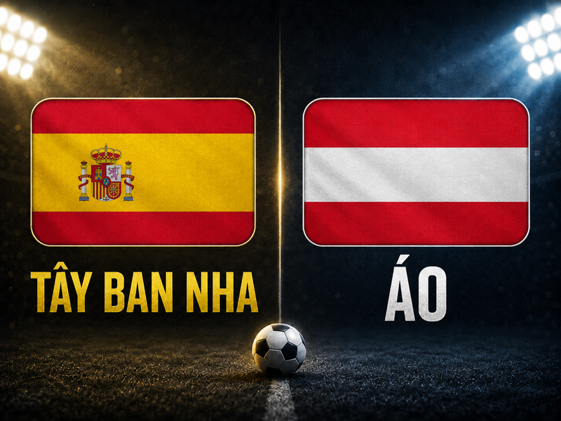 Tây Ban Nha vs Áo