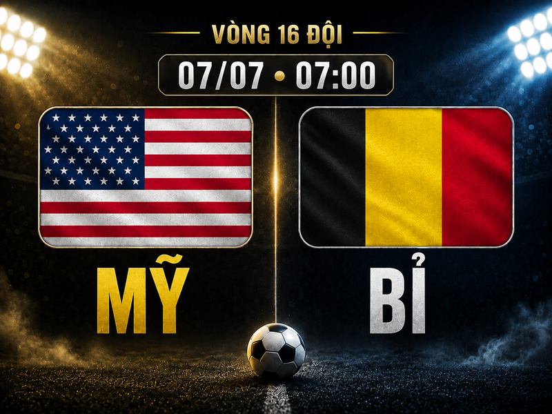 Mỹ vs Bỉ