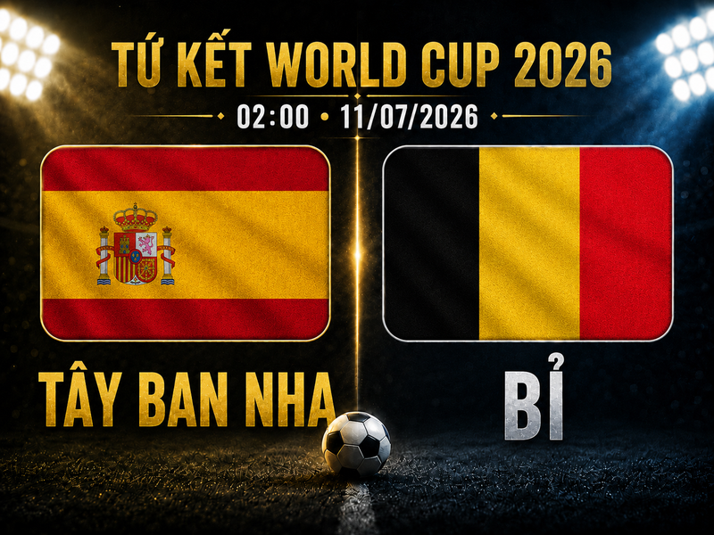 Tây Ban Nha vs Bỉ