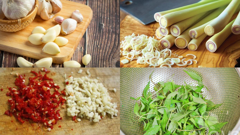 Sơ chế các nguyên liệu khác