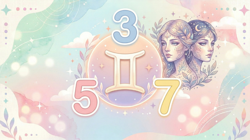 Cung Song Tử: 3, 5, 7