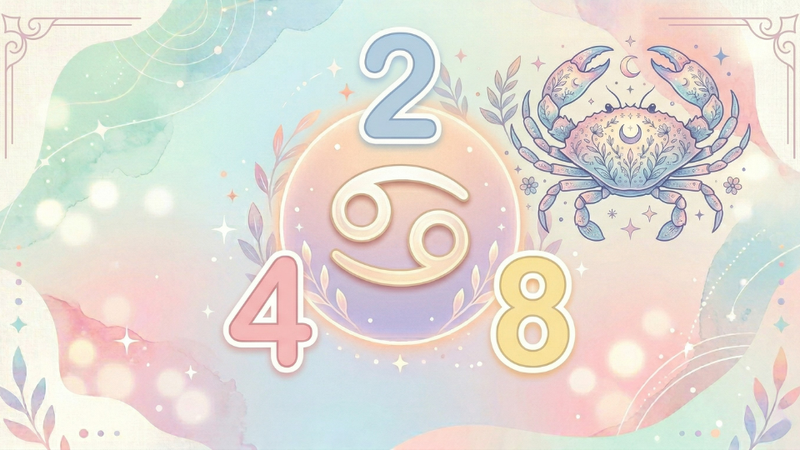 Cung Cự Giải: 2, 4, 8