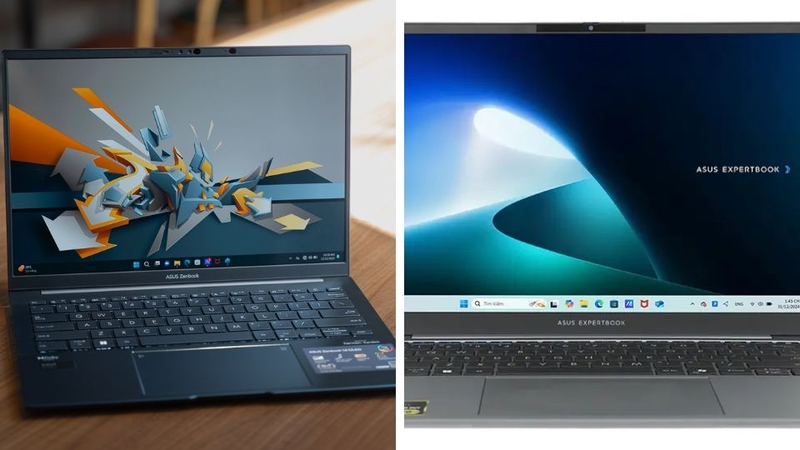 So sánh ASUS Zenbook và ExpertBook 4