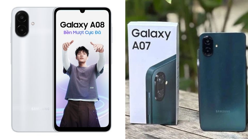 so sánh Galaxy A08 và Galaxy A07 4