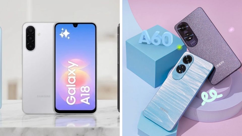 So sánh Galaxy A08 và OPPO A60 5