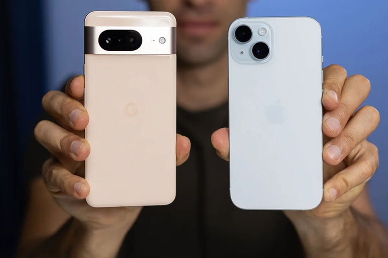 So sánh Google Pixel 8 và Apple iPhone 15 - 06