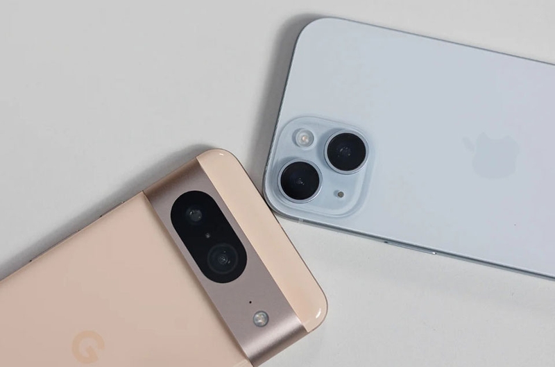 So sánh Google Pixel 8 và Apple iPhone 15 - 03