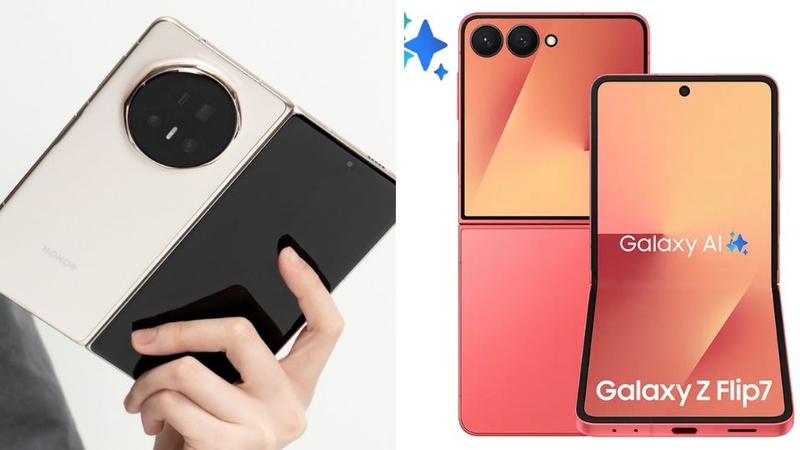 so sánh HONOR Magic V5 vs Samsung Galaxy Z Flip7 1
