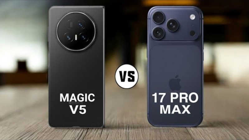 so sánh HONOR Magic V5 vs&nbsp;iPhone 17 Pro Max 1