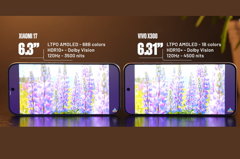 So sánh Vivo X300 và Xiaomi 17 (2)