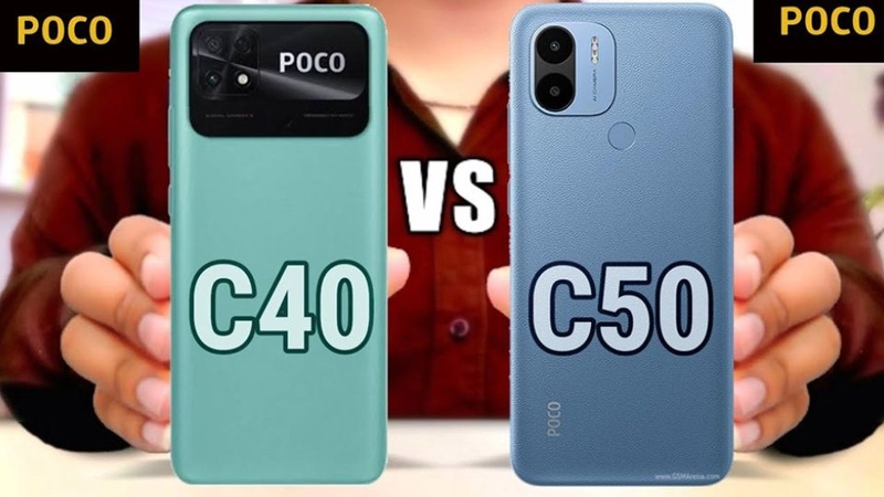 So sánh Xiaomi&nbsp;POCO C50 và POCO C40 5