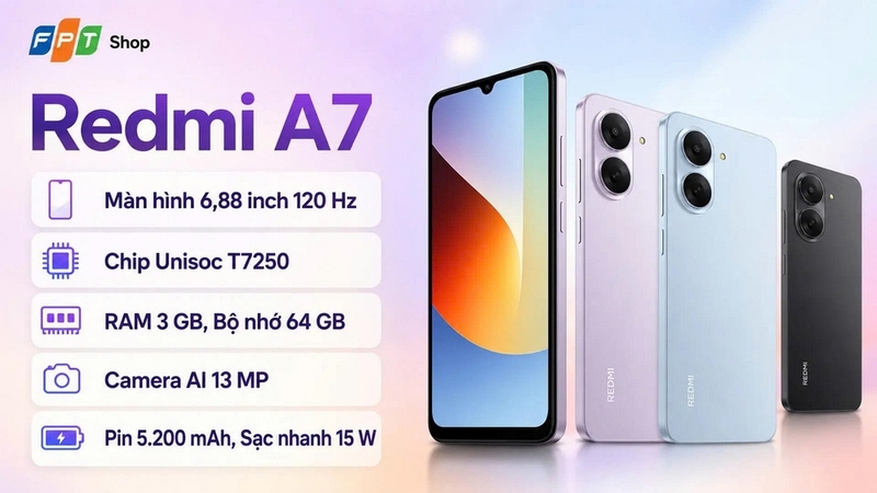 so sánh Xiaomi Redmi A7 và Xiaomi Redmi A5 ảnh 1