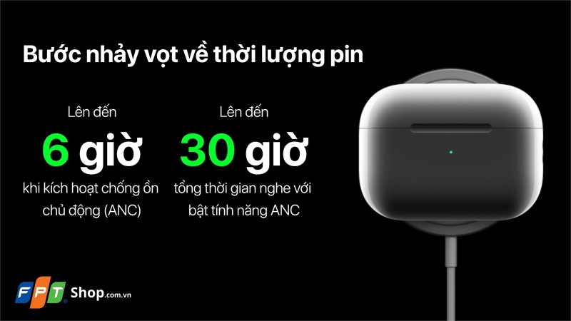 so sanh airpods 4 va airpods pro 2 ve thoi luong pin