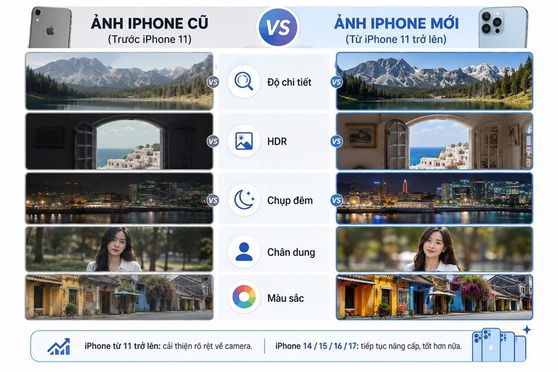 so sánh ảnh chụp trên các đời iphone ảnh 3