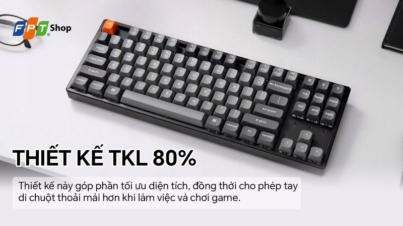 ban phim co khong day keychron k8m j3 swappable rgb brown switch