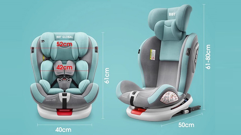 Ghế ô tô trẻ em đa năng có thể tuỳ chỉnh kích thước