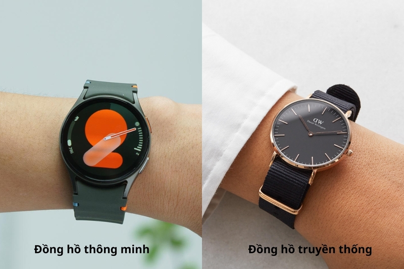 so sánh đồng hồ thông minh và đồng hồ truyền thống hình 1