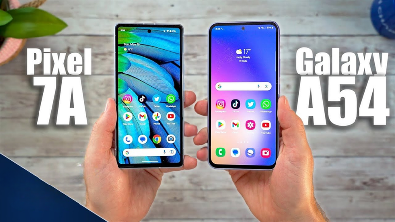 So sánh Galaxy A54 và Google Pixel 7a 2