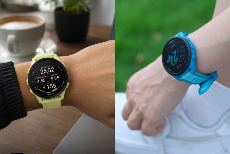 So sánh Garmin Forerunner 70 và 165 1