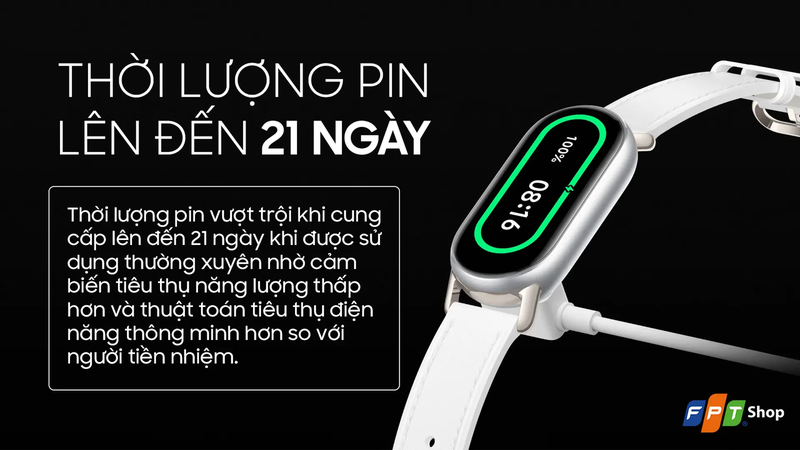 Xiaomi Band 9 thời lượng pin