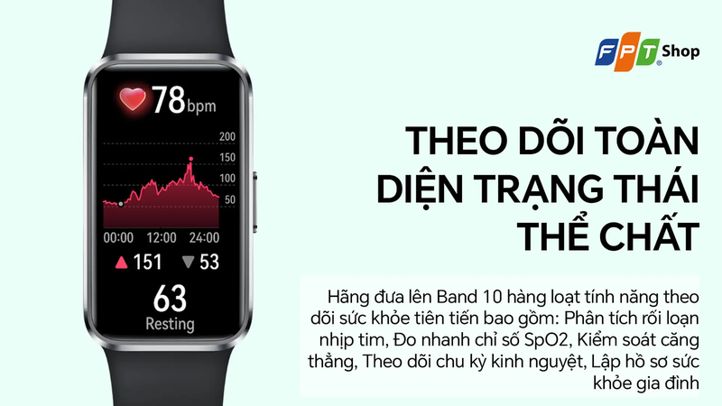 Tính năng chăm sóc sức khoẻ khác biệt