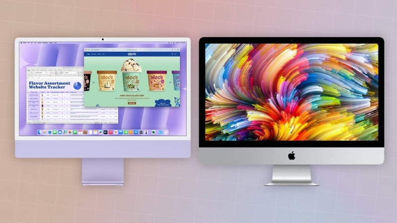 Màn hình của iMac M4 và iMac M3
